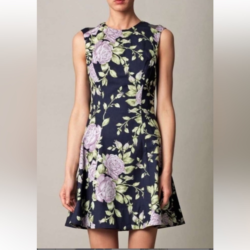 Rag & Bone Ruby Sleeveless Floral Print A Line Mi… - image 1